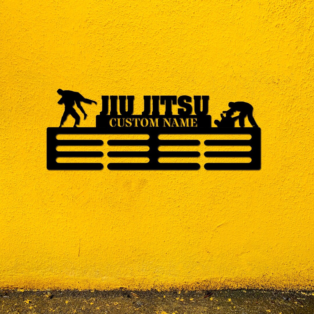 Custom Jiu Jitsu Medal Hanger Jiu Jitsu Medal Holder Medal Rack 12