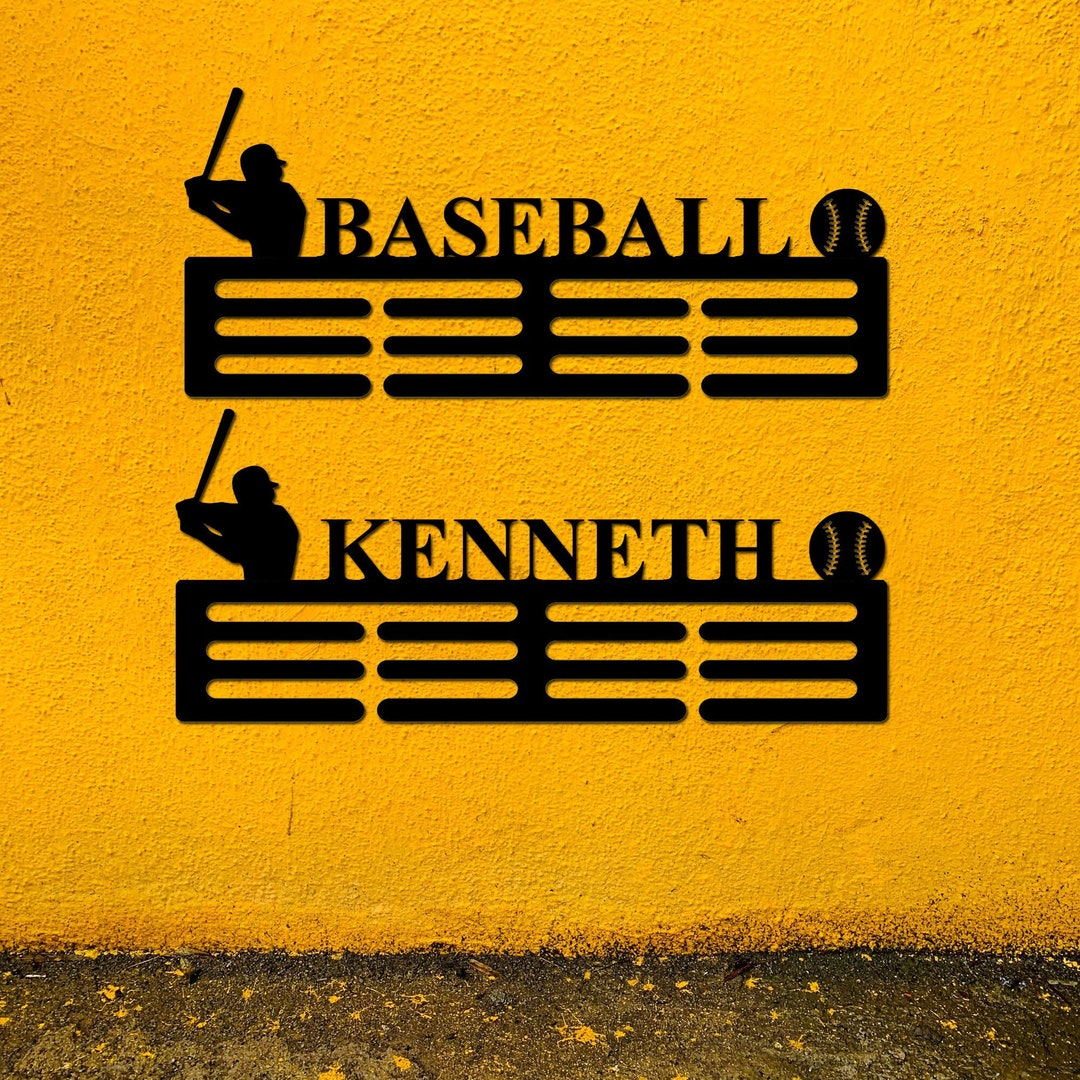 Custom Metal Baseball Medal Holder Baseball Medal Hanger Medal Display