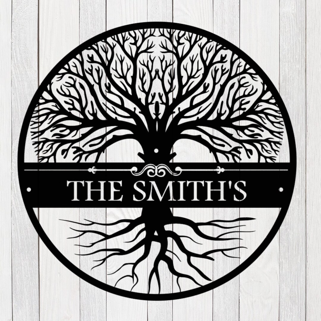 Custom Tree of Life Wall Art Family Tree Wall Hangings Family Name Sign