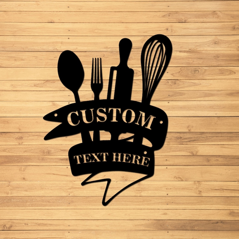 Personalized Kitchen Sign Custom Metal Sign for Kitchen Nana's Kitchen Metal Sign Kitchen Wall Art Mothers Day Gift Kitchen Wall Decor image 4