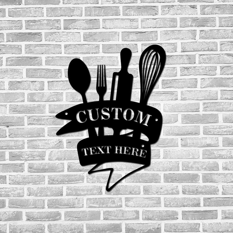 Personalized Kitchen Sign Custom Metal Sign for Kitchen Nana's Kitchen Metal Sign Kitchen Wall Art Mothers Day Gift Kitchen Wall Decor image 8