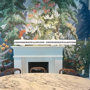 Landscape wallpaper scenic mural Hand painted Panoramic Murals on scenic paper Accept Custom Sizes