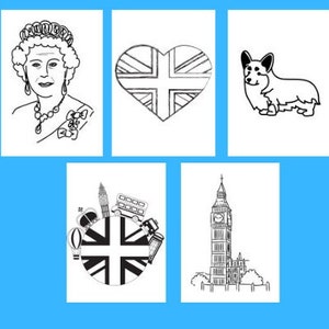 Queen Platinum Jubilee Colouring Sheets, Platinum Jubilee Celebration, Kids Colouring Sheet,