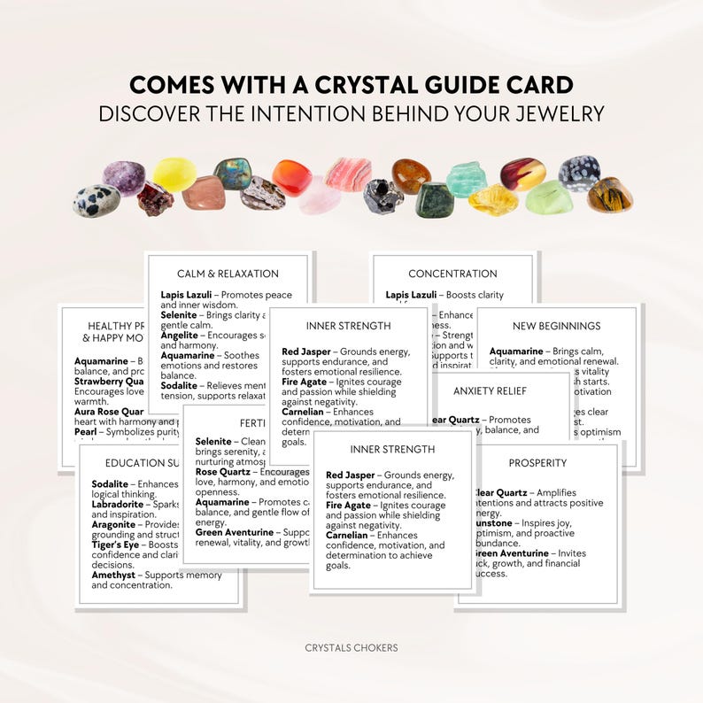 Money attraction crystal cord necklace Healing jewelry Personalized gift for her Abundance Prosperity talisman Wealth Money maker Good luck image 5