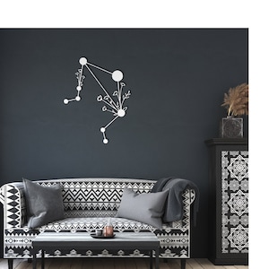 Libra Constellation Metal Wall Art, Libra Zodiac Sign, Astrology Room Decor, Libra Birthday Gift for Her, Moon Child Constellation Gift
