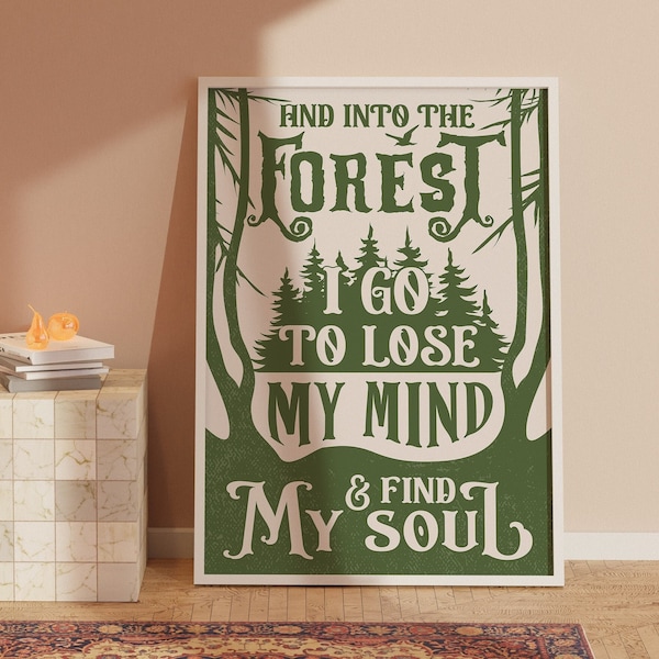 Into the Forest I Go - Etsy