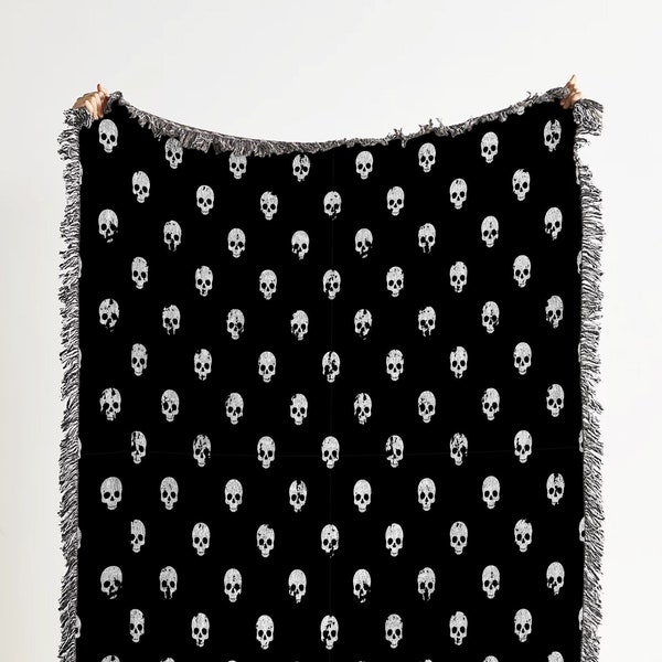 Mystical Floral Skull Quilted Blanket NCU0TL1939