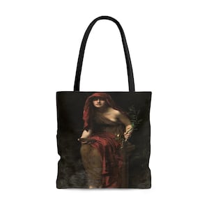 Priestess of Delphi Tote Bag: Ancient Greek Mythology Reusable Shoulder Bag