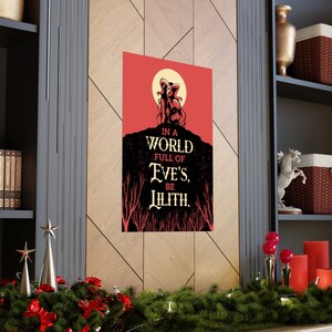 Lilith Goddess Poster: Feminist Gothic Room Decor image 2