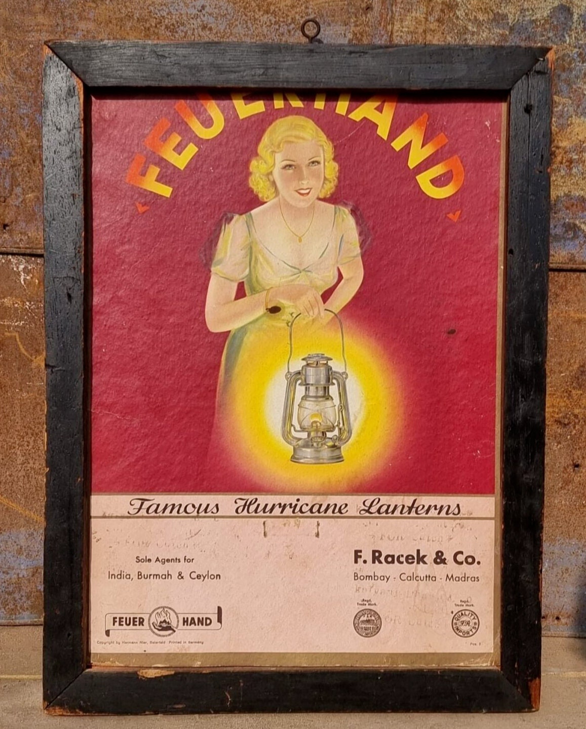 ライト・ランタン FEUERHAND Enamel Sign Board Porcelain Enamel