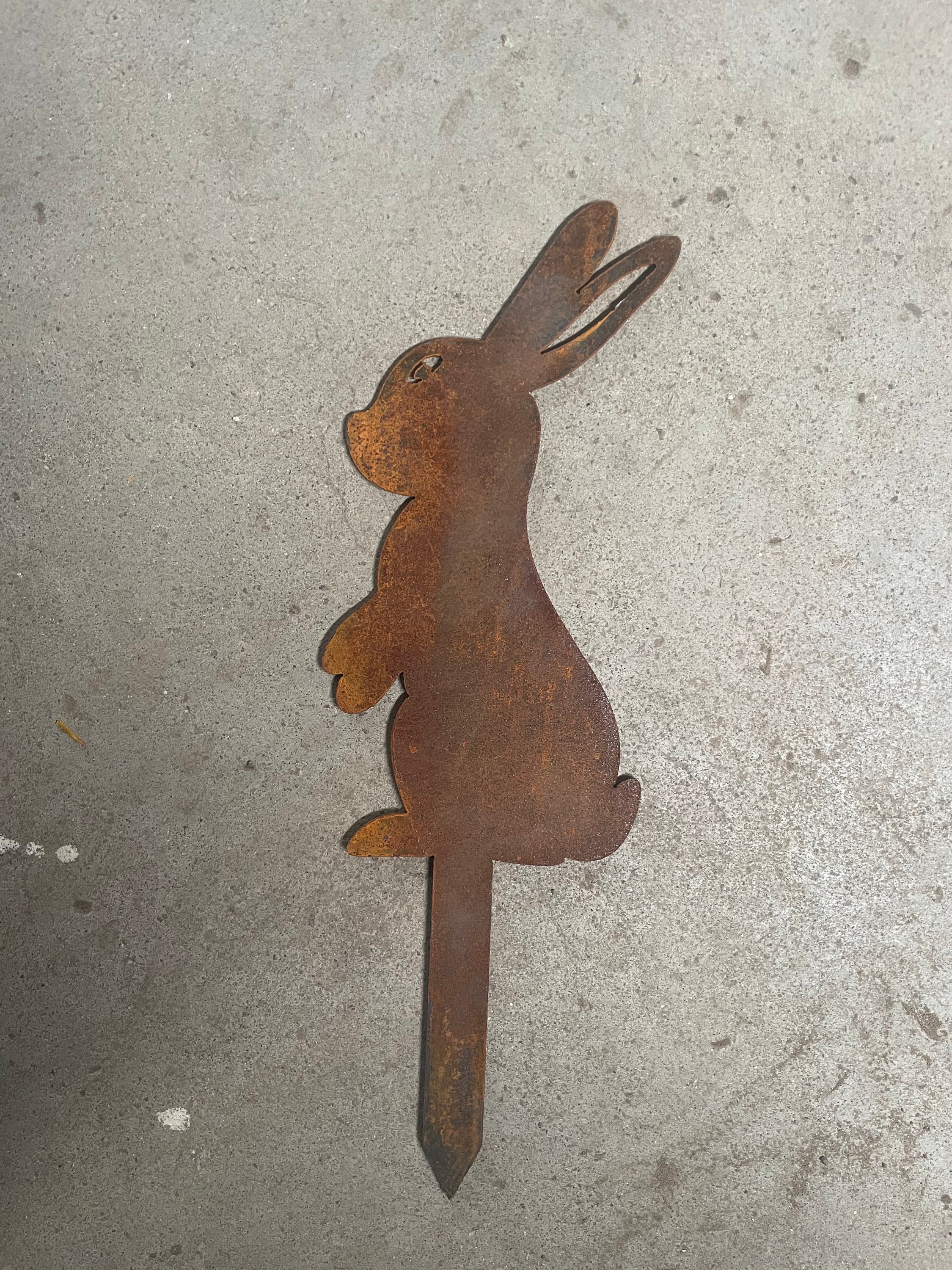 Easter Rabbit Garden Stake, Bunny Garden Art - Etsy Australia