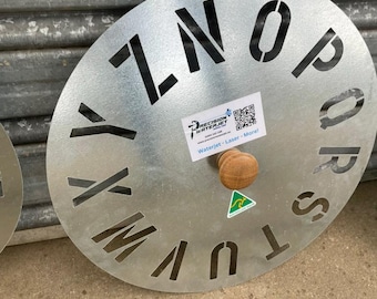 Round Wool Stencil - Numbers or Letters - 3 options - Farm Tool - Wool Bale Stencil - Sheep accessory - Farmer Equipment - Custom Signs