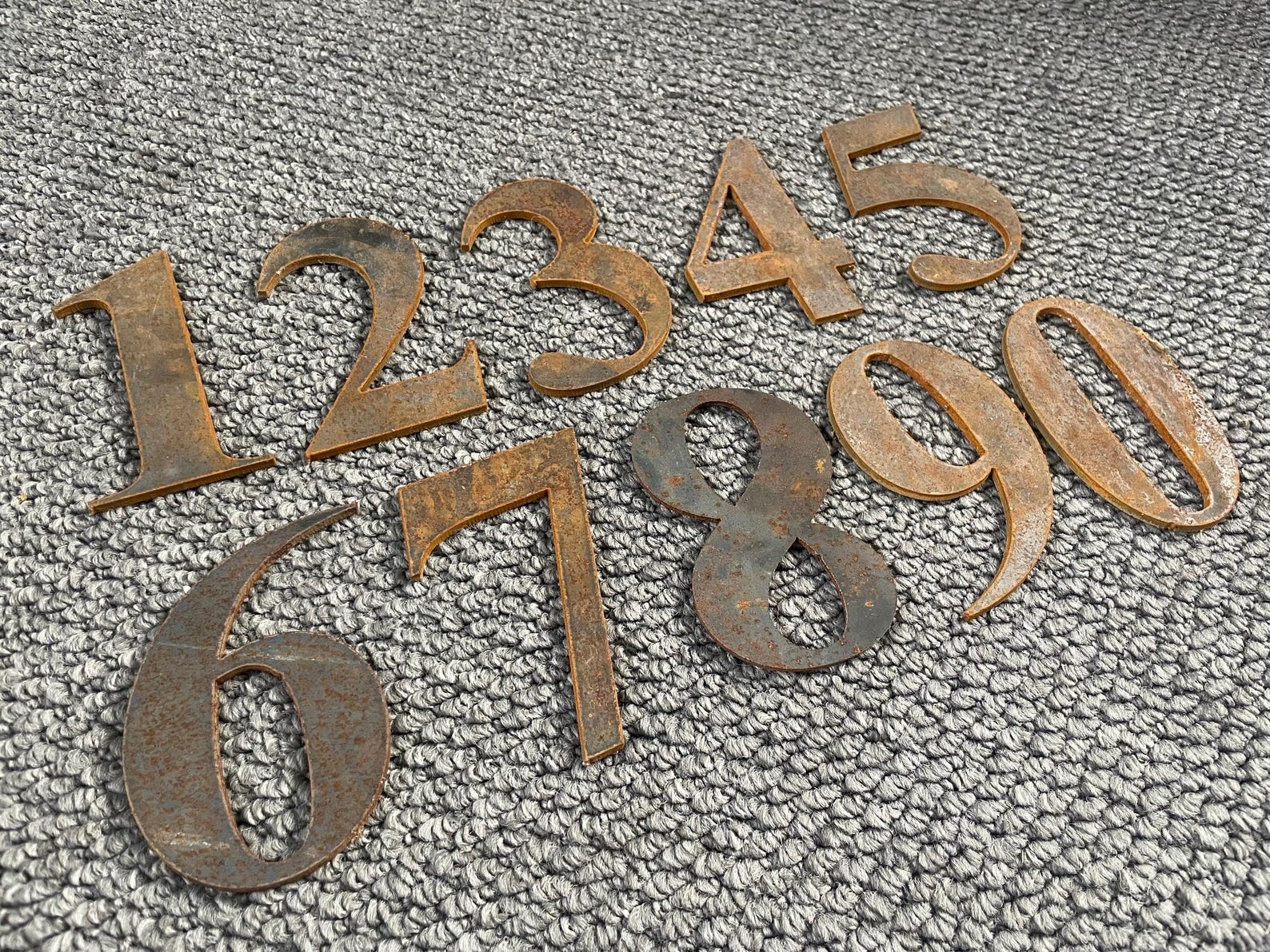Popular Properity Numbers Classic House Numbers - Property Numbers - 3mm Thick - Garden Art ...