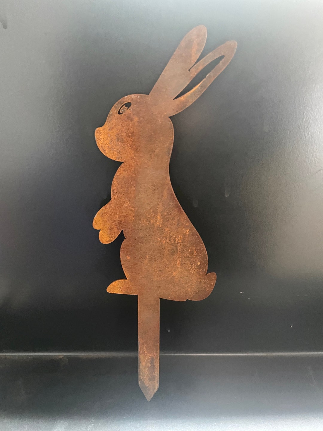 Easter Rabbit Garden Stake, Bunny Garden Art - Etsy Australia