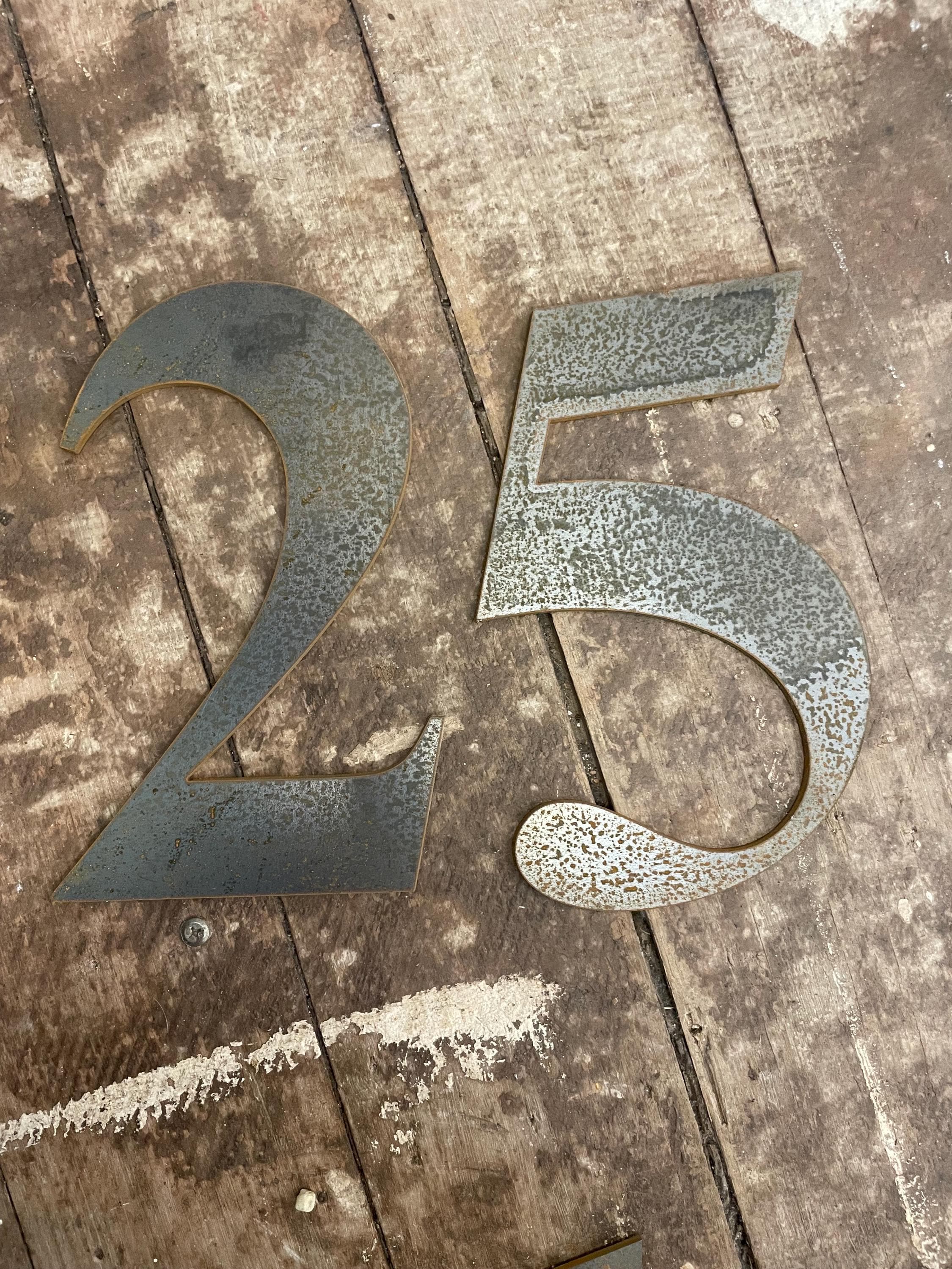 Classic House Numbers - Property Numbers - 3mm Thick - Garden Art ...