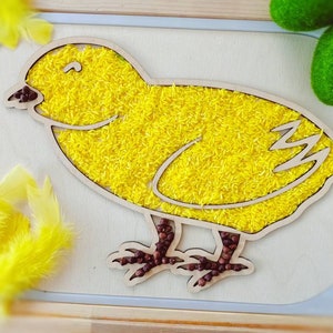 Bandeja rellenable Flisat, adorno rellenable con resorte, Trofast, adorno de pollo, bandeja rellenable 3D, juego sensorial, Ikea flisat, Montessori, juego temático