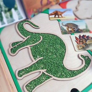 Flisat 詰め替えトレイ、テーマ プレイ詰め替えトッパー、Trofast、恐竜トッパー、3D 詰め替えトレイ、感覚遊び、Ikea flisat、モンテッソーリ