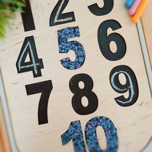 Nummer leerbord Ikea Flisat - grote trofast ikea bak, nummerherkenning, wiskunde leren, flisat insert, flisat nummer instert,