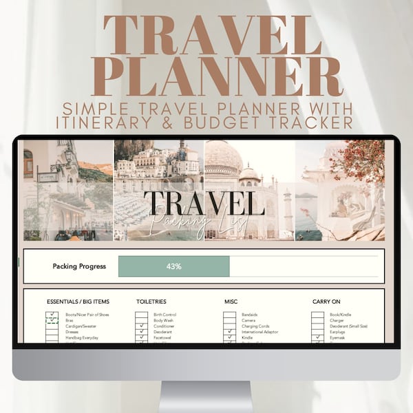 Ultimate Travel Planner | All In One Excel Spreadsheet Template