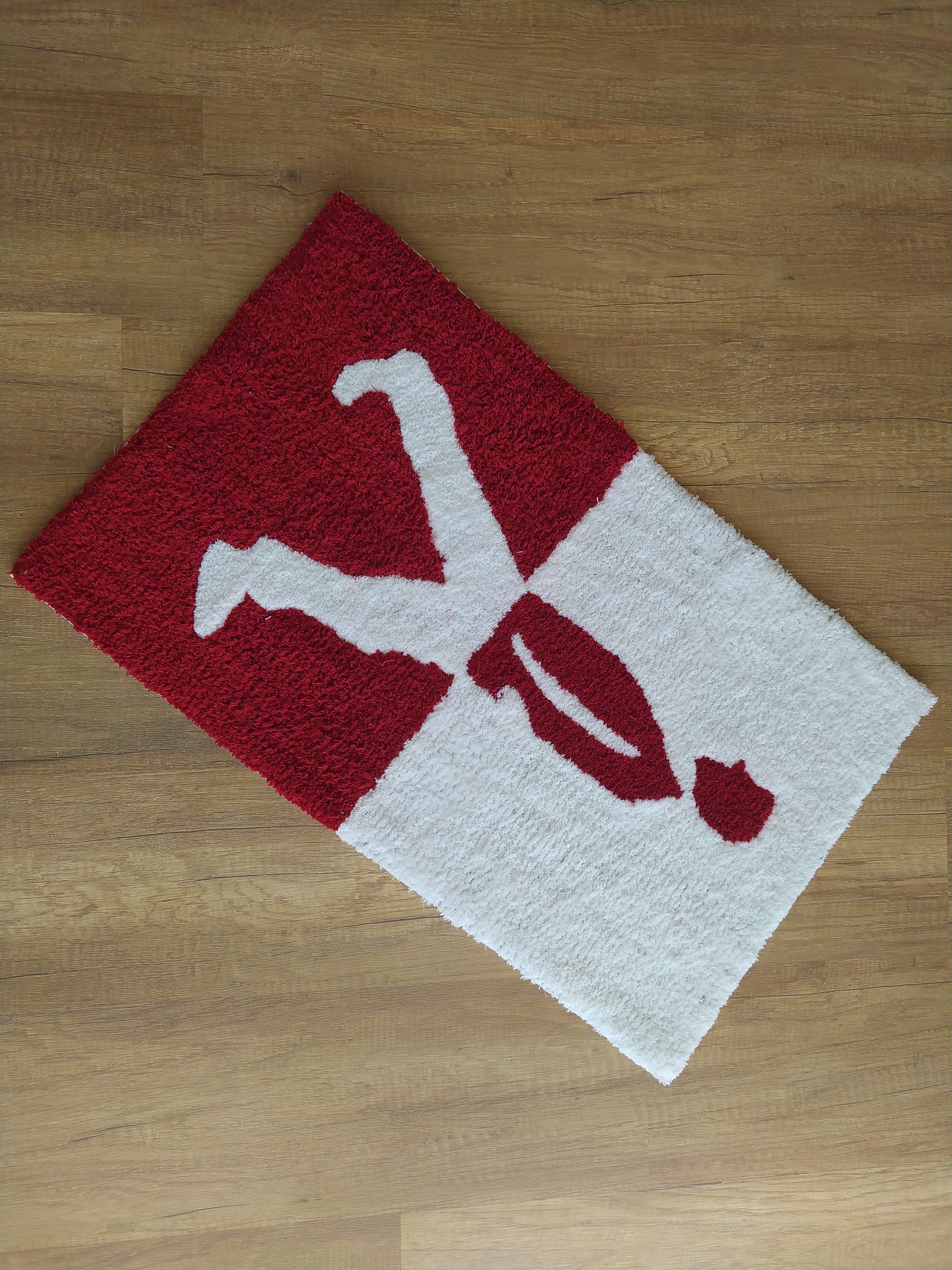 Walking Man Handmade Tufted Rug Home Decor Enjoyable - Etsy