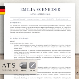 Ein eleganter, einseitiger Lebenslauf ohne Foto und ohne Grafik, in Schwarz-Weiß gestaltet. Die Vorlage enthält ein Kurzprofil und strukturierte Abschnitte für Berufserfahrung, Ausbildung und Kenntnisse. Geeignet für Bewerbungen im Bereich Finanzen, Erziehung, Verwaltung oder Management. Erstellt für Microsoft Word und Apple Pages, vollständig editierbar.