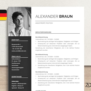 Plantillas de solicitud que incluyen plantilla de currículum, carta de presentación, portada y archivos adjuntos. Solicitud moderna en blanco y negro.