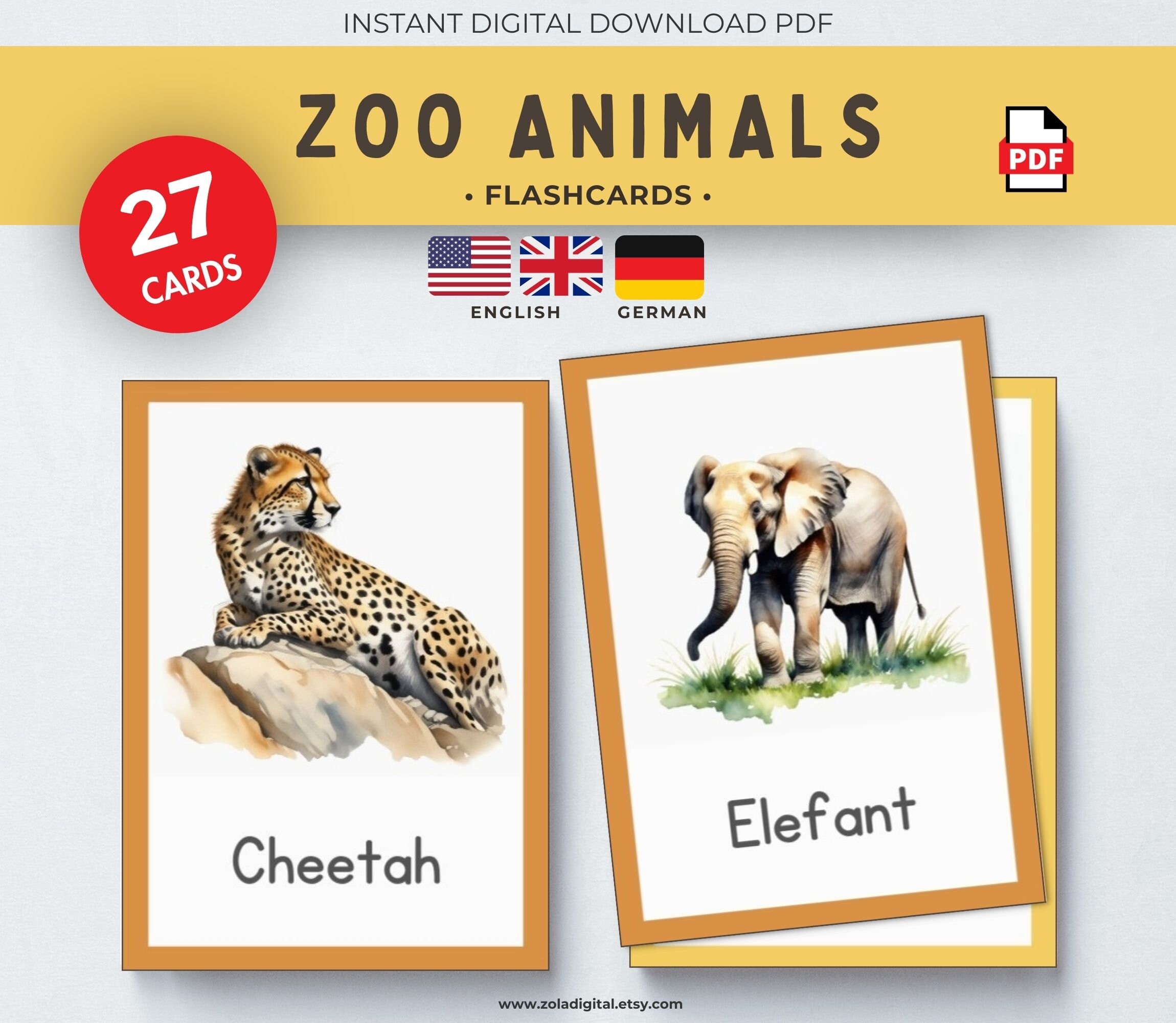 14 FREE Arctic animals Flashcards, PDF