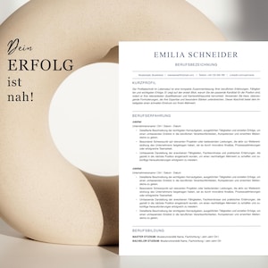 ATS-friendly CV and cover letter templates for Word and Pages. Simple and classic application templates in German. image 10