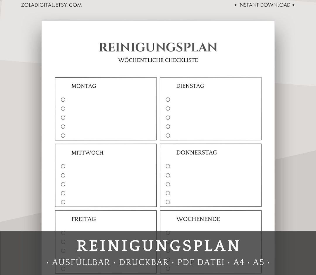 arbeit in reinigung