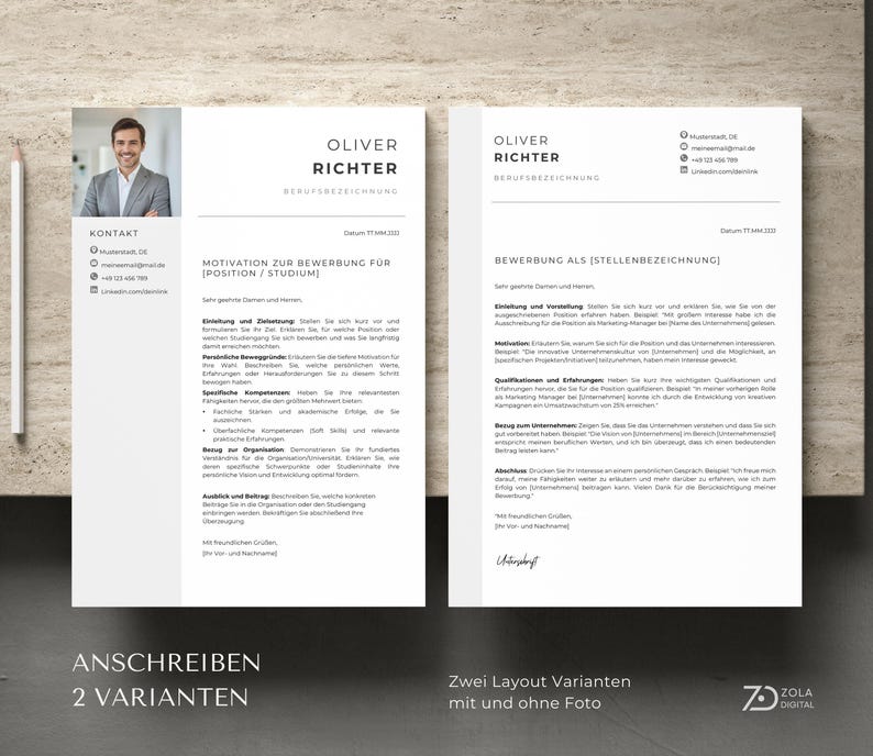Professionell gestaltetes Anlagenverzeichnis zur strukturierten Auflistung von Arbeitszeugnissen, Diplomen und Zertifikaten. Besonders nützlich für erfahrene Fachkräfte und Ingenieure mit vielen Nachweisen. anlagenverzeichnis bewerbung vorlage word, inhaltsverzeichnis für bewerbungsunterlagen. Design by ZolaDigital