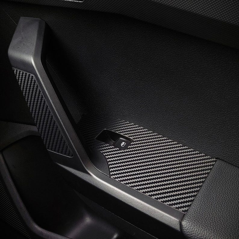 Carbon Look Interior Trim Kit for SEAT Ibiza MK5 2017–2024 Dashboard Vinyl image 2