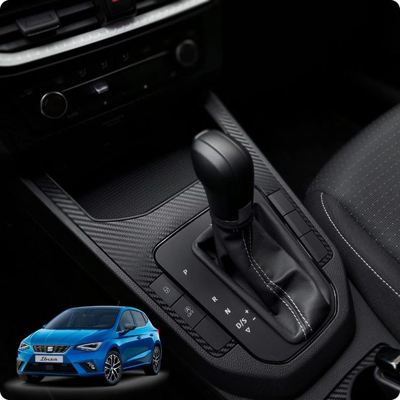 Carbon Look Interior Trim Kit for SEAT Ibiza MK5 2017–2024 Dashboard Vinyl image 1