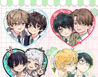PREORDER LITC Perdido en la nube / Summer Hikaru Died / Cherry Magic / Doukyusei Classmates Heart yaoi BL webtoon Pareja Duo Vinilo Pegatinas