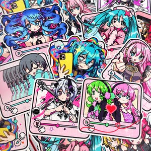 FÖRBESTÄLL Vocaloid Song Vinylklistermärken Love-Colored Ward, Luka Night Fever, Venom, Monitoring, Kyuukurarin, Happy Synthesizer, Ghost Rule V.5