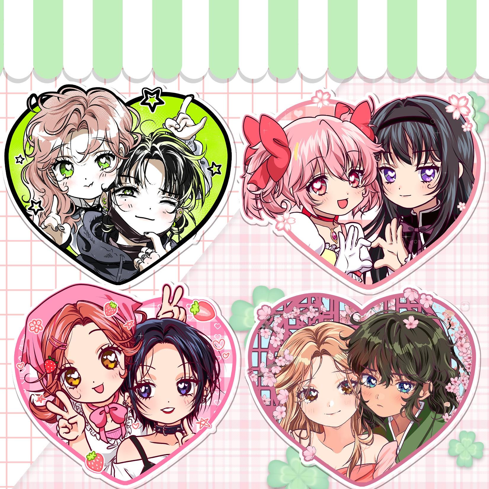 Green Yuri Keychain - Etsy