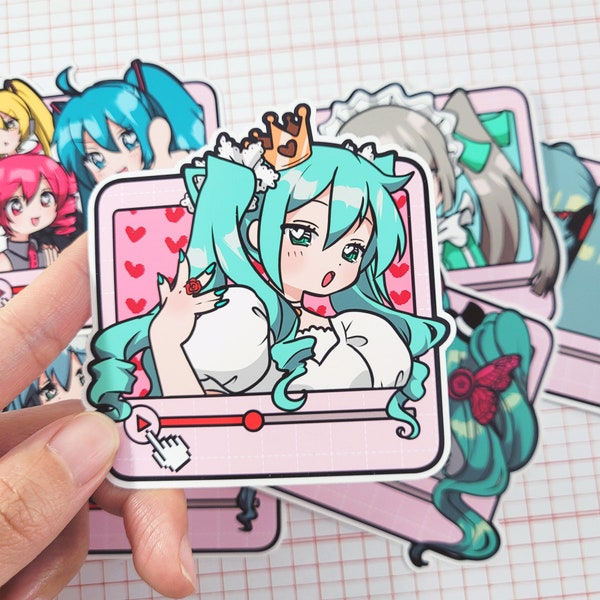 RESTOCKED Vocaloid Synth Songs Handmade Vinyl Stickers ! World is Mine, Magnet, Vampire, Triple Baka, PinocchioP, Romeo Cinderella Part 1