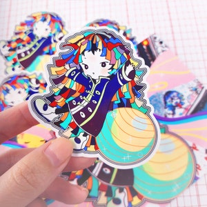 Kikuo Hoshi-Kun Siku Vocaloid Vocal Synth | Die-cut Handmade Vinyl Sticker And Print Set 4x6