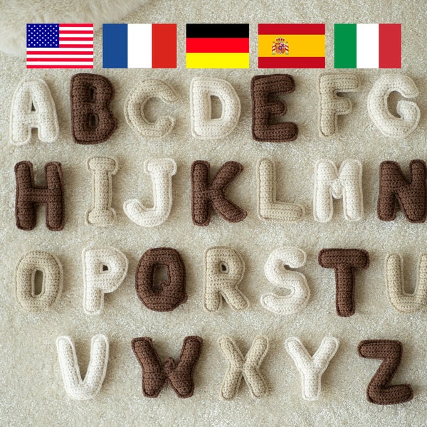 Crochet Alphabet Pattern Etsy