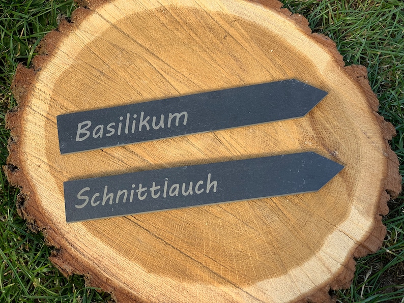 Pflanzschilder aus Schiefer / Pflanzschild Bild 2