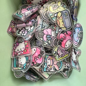 HK and friends handbags 4 cm Acrylic charm 5 piece mix *chosen at random