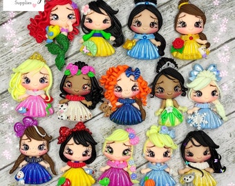 Princess handmade clay dolls