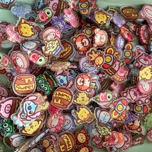 2cm DS mix acrylic charms 10 pc mix