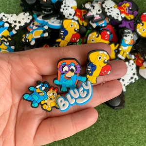 ミックス4ピース ブルー ドッグ アンド フレンズ クロコダイル チャーム