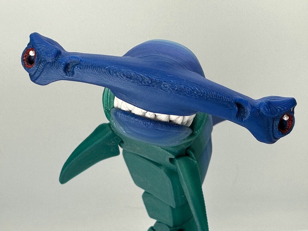 Hammerhead Shark Fidget Toy made to Order Articulated Shark - Etsy