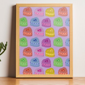 Pride colorful cake Print lgbtqia+ Regenbogen