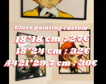 Custom glass painting order