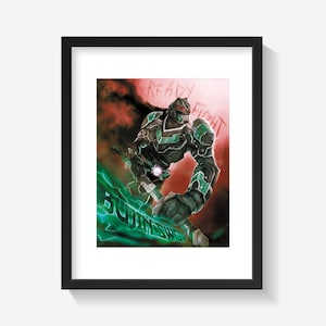 KR Tycoon: Bujin Sword | 8&quot;x10&quot; art print | Tokusatsu Wall Art