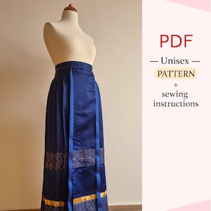 PDF Pattern - Mamianqun, horse face skirt