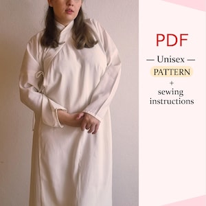 PDF Pattern - Long Hanfu - Inner/outerwear, versatile pattern