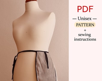 PDF Pattern - Tie On Pocket - History Bounding Accessory - 18th Century Pocket